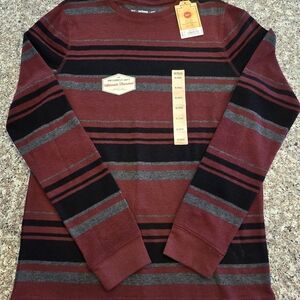 Ultimate Thermal Striped Long Sleeve Top YXL